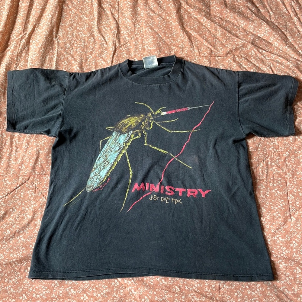 Vintage ministry 1992 concert shirt Just one fix